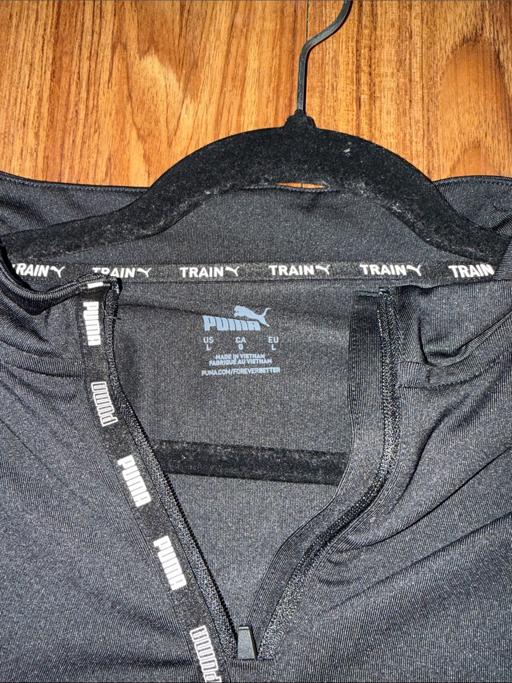 Puma Black Lightweight Hooded Training Jacket - Picture 3 of 3
